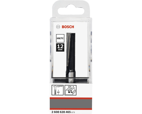 Bosch Nutfräser mit 12 mm Durchmesser in Verpackung.