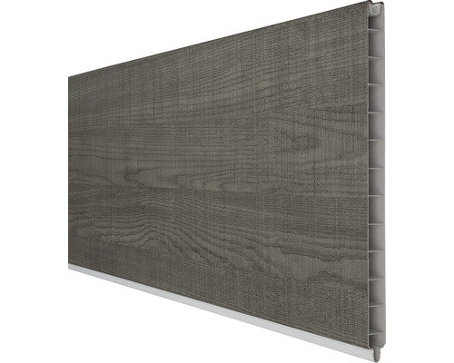 Einzelprofil GroJa BasicLine 180 x 30 cm foliert grau Ash Cut Nut-Feder-Paneel mit Holzoptik