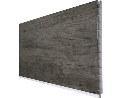 Einzelprofil GroJa BasicLine 180 x 30 cm foliert grau Monument Oak Paneel mit Holzoptik für den Innenbereich
