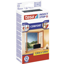 Fliegengitter für Fenster tesa Insect Stop Comfort anthrazit ohne Bohren 130x150 cm-thumb-2