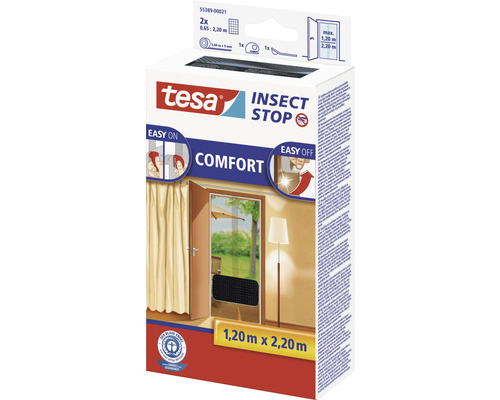 Tesa Insect Stop Comfort Fliegengittertür 1,20 Meter mal 2,20 Meter Verpackung