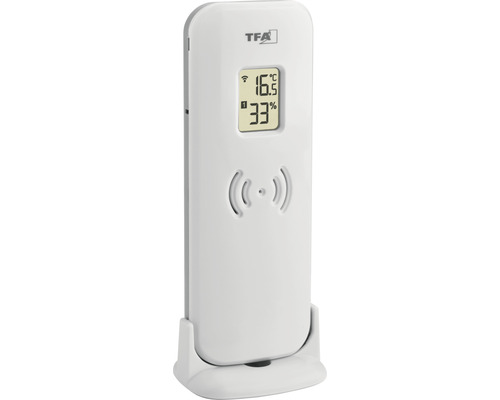 TFA Dostmann Klima Sensor mit Anzeige für Temperatur und Luftfeuchtigkeit