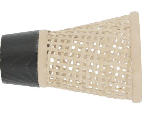 Endstück Konus Flechten für Boheme Nature Line esche geflammt Ø 28 mm 1 Stk. Lampenschirm aus Rattan mit Holzdetails
