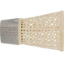 Dekorative Übertopf aus Rattan und Holz