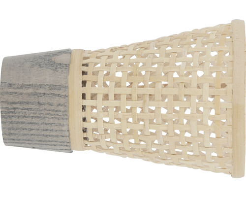 Endstück Konus Flechten für Boheme Nature Line esche treibholz Ø 28 mm 1 Stk. Dekorative Übertopf aus Rattan und Holz