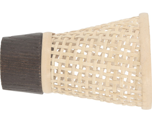 Endstück Konus Flechten für Boheme Nature Line esche nussbraun Ø 28 mm 1 Stk. Dekoratives Windlicht aus Holz und Bambus