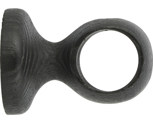 Träger 1-läufig für Boheme Nature Line esche geflammt Ø 28 mm 5 cm lang 1 Stk. Gardinenstangenhalterung aus Holz
