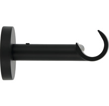 Träger 1-läufig für Premium Black Line schwarz matt Ø 20 mm 8 cm lang 1 Stk.-thumb-0