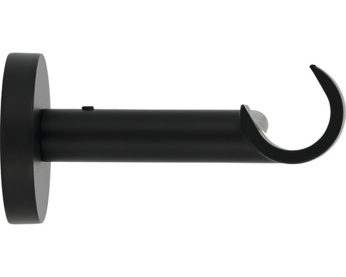 Träger 1-läufig für Premium Black Line schwarz matt Ø 20 mm 8 cm lang 1 Stk.-0