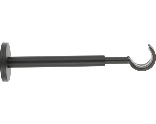 Träger ausziehbar 1-läufig für Premium & Loft Black Line schwarz matt Ø 20/28 mm 19,5-30 cm lang 1 Stk.