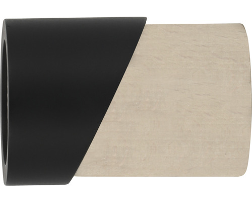 Endstück Zylinder Holz für Loft Black Line schwarz Ø 28 mm 1 Stk.
