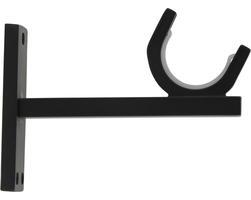 Wandträger 1-läufig für Loft Black Line schwarz Ø 28 mm 8 cm lang 1 Stk.