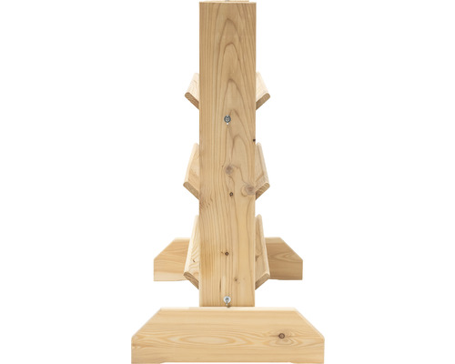 Hölzerner Weinflaschenhalter für drei Flaschen