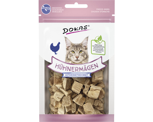 Katzensnack DOKAS Hühnermägen gefriergetrocknet 12 g DOKAS Hühnermägen gefriergetrocknet Katzensnack