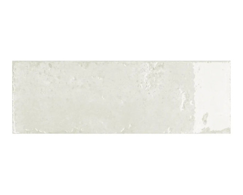 Steingut Metrofliese Alma weiß 10 x 30 cm glänzend-0