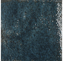 Steingut Metrofliese Alma 15 x 15 cm blau glänzend-thumb-0