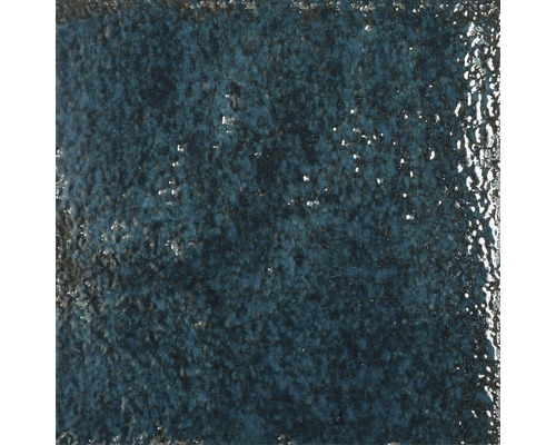 Steingut Metrofliese Alma 15 x 15 cm blau glänzend-0