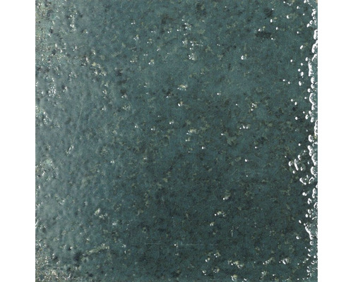Steingut Metrofliese Alma 15 x 15 cm grün glänzend