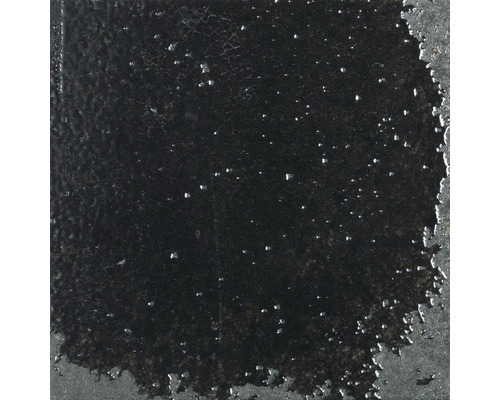 Steingut Metrofliese Alma 15 x 15 cm schwarz glänzend-0