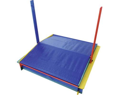 Kinderweichbodenmatte mit Stangen für sportliche Aktivitäten