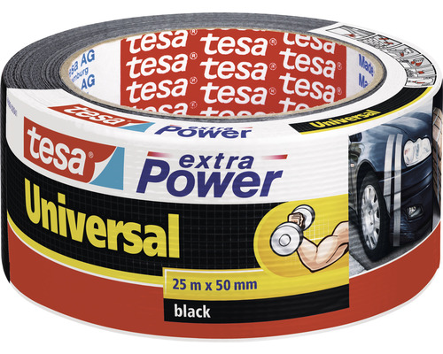 tesa extra Power Universal Reparaturband schwarz 25 m x 50 mm Tesa extra Power Universal Klebeband, 25 Meter x 50 Millimeter