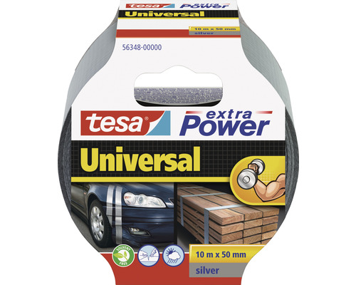 tesa extra Power Universal Reparaturband silber 10m x 50mm Tesa Extra Power Universal Klebeband 10 m x 50 mm