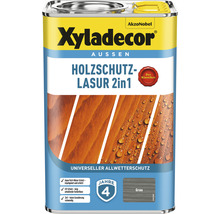 Xyladecor Holzschutzlasur 2in1 für den Außenbereich in Grau