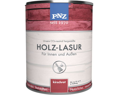 PNZ Holzlasur für Innen und Außen kirschrot 750 ml PNZ Holzlasur Kirschrot für Innen und Außen