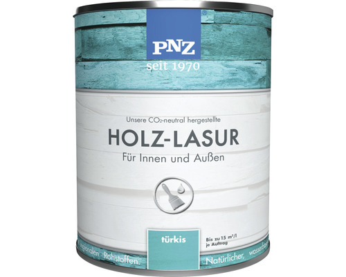 PNZ Holzlasur für Innen und Außen covering türkis 750 ml