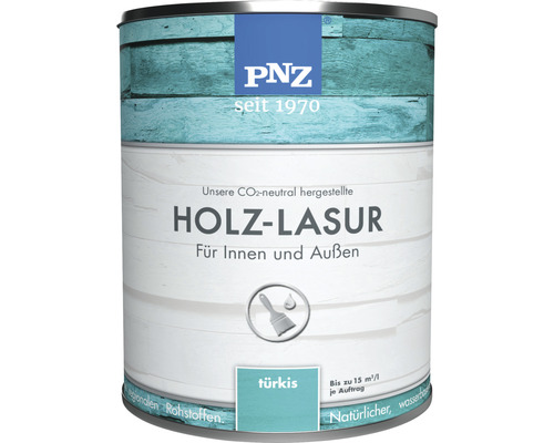 PNZ Holzlasur für Innen und Außen covering türkis 750 ml PNZ Holzlasur für Innen und Außen, türkis
