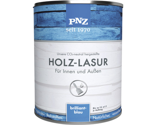 PNZ Holzlasur für Innen und Außen brilliantblau 2,5 l