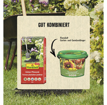 FloraSelf Gärtner Pflanzerde und FloraSelf Garten- und Gemüsedünger, gut kombiniert für den Garten