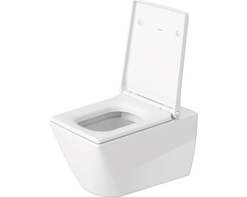 Wand-Tiefspülklosett mit offenem Spülrand und WC-Sitz