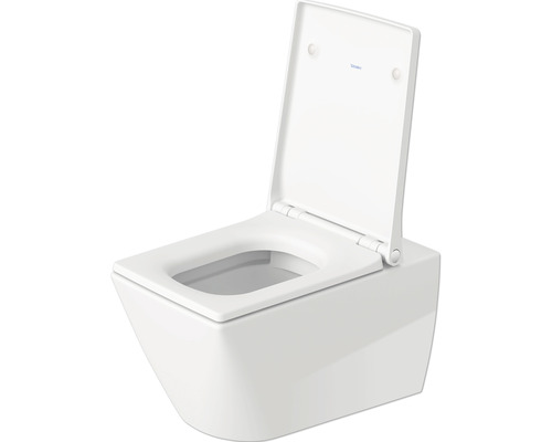 Wand-Tiefspülklosett mit geöffnetem Deckel