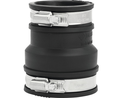 Rohrverbinder aus Gummi mit zwei Schlauchschellen