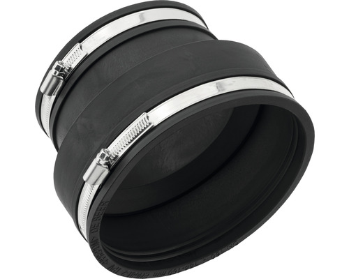 Abwasserrohrverbinder aus Gummi mit Rohrschellen