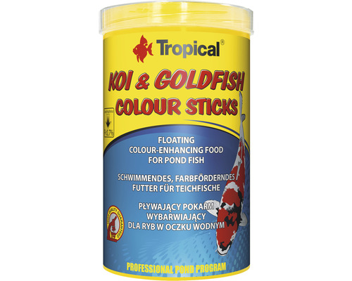 Teichfutter Tropical Koi & Goldfish Colour Sticks 1 l