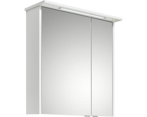 Spiegelschrank Pelipal xpressline 3261 66 x 16 x 72 cm weiß hochglanz 2-türig LED