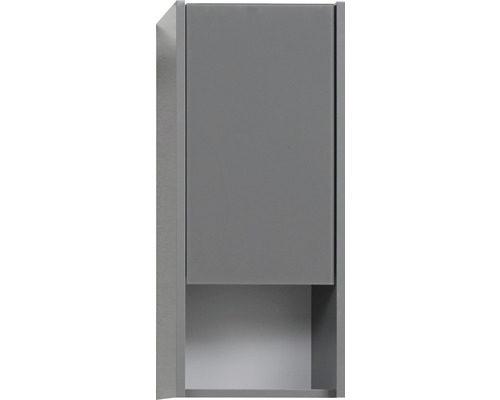 Hängeschrank Pelipal xpressline 3261 grau mit Glasfront BxHxT 30 x 70 x 16 cm Grauer Hängeschrank für das Badezimmer