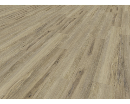 Nahaufnahme von Laminatboden in Holzoptik