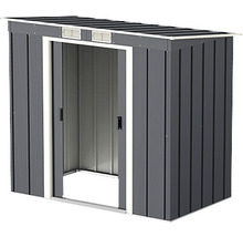 Metall Gerätehaus mit Schiebetür