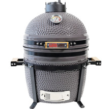 Keramikgrill mit Thermometer und Grill Guru Logo