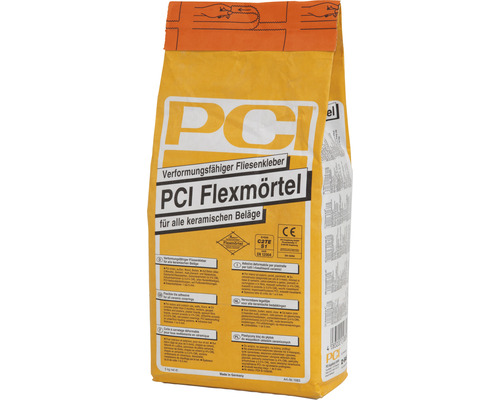 PCI Flexmörtel® verformungsfähiger Fliesenkleber für alle keramischen Beläge grau C2TE-S1 5 kg-0