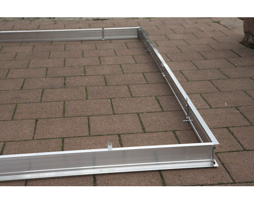 Aluminiumrahmen für ein Frühbeet