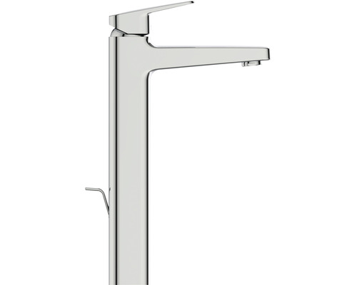 Waschtischarmatur aus Metall mit Hebel
