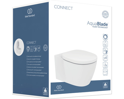 Ideal Standard Connect Wandtiefspül-WC mit AquaBlade Spültechnologie