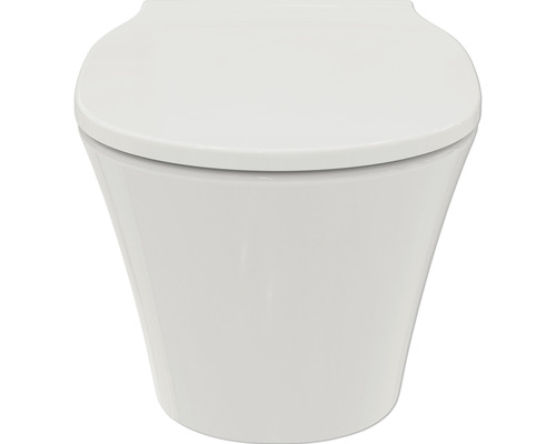 Wand-Tiefspül-WC aus Sanitärkeramik mit WC-Sitz