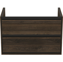 Waschtischunterschrank Ideal Standard Connect Air BxHxT 51,7 x 44 cm x 80 cm Frontfarbe nuss schwarz matt holzdekor R0474NE-thumb-1