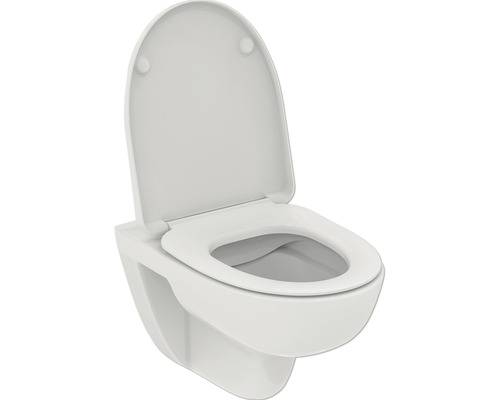Wand-WC Set Ideal Standard i.life A Tiefspüler ohne Spülrand weiß mit WC-Sitz T467001