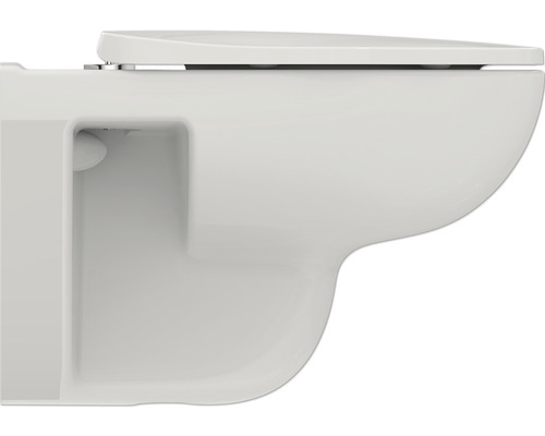 Wand-Tiefspülklosett aus Keramik, seitliche Ansicht